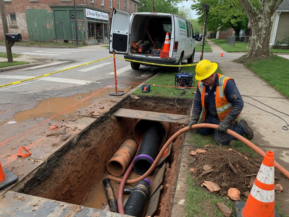 Sewer Line Repair in Vevay